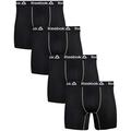 Reebok Men's Cotton Boxer Briefs, 4 Pack