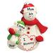 The Holiday Aisle® Mom w/ 1 Child Hanging Figurine Ornament Plastic in Green/Red | 3.75 H x 3 W x 0.5 D in | Wayfair