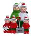 The Holiday Aisle® Snow Shovel Family of 5 Hanging Figurine Ornament Plastic in Green/Red | 4 H x 3.5 W x 0.5 D in | Wayfair