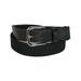 Men's Big & Tall Cotton Fabric Belt with Leather Tabs