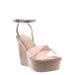 Clear Espadrille Platform Wedge Sandal - Women Lucite Clear Heels