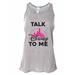 Womenâ€™s Soft Bella "Talk Disney To Me" Disney Tank Top - Funny Threadz X-Large, Gray