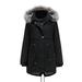 Women's Winter Coat Warm Parka Jacket Thicken Trench Coat With Removable Hood Thicken Parkas Long Coats Outerwear Jacket