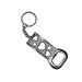 Love Cute Hearts White Black Stripes Bottle Opener Keychain