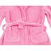 Leveret Kids Robe Boys Girls Solid Hooded Fleece Sleep Robe Bathrobe (16 Years, Light Pink)