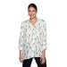 Ruby Rd. Womens Printed Holiday Car Button Up Top