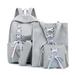 4pcs Canvas Backpack Travel Rucksacks Ribbon School Bag for Teenager Girls