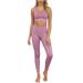 Avamo Yoga Workout Fitness Shaper Tracksuit Activewear For Women Seamless Yoga Set Ladies Tummy Control Workout Yoga Pants Add Gym Yoga Workout Run Fitness Shaper Vest Crop Top 2 Pcs