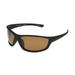 Foster Grant Men's Black Polarized Wrap Sunglasses LL10