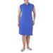 Women's Plus Sleeveless Polo Shirt Dress