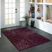 Indigo 40 x 0.44 in Area Rug - Charlton Home® Dreyfuss Oriental Intense Purple Area Rug Metal | 40 W x 0.44 D in | Wayfair