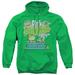 Dubble Bubble Pink Lemonade Adult Pullover Hoodie Sweatshirt Kelly Green