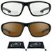 proSPORT BIFOCAL Safety Sunglass Sport Wrap Men & Women Pack of HD Amber & Clear