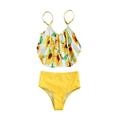 Binwwede Toddler Baby Girl Swimsuit Set,Sleeveless Camisole and Panty 2pcs Suit for Vacation Swimming Beach MHX