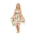 Girl Gypsy Uneven Bottom Hawaiian Luau Dress in Cream Rafelsia Size 12