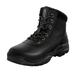 NORTIV 8 Men's Mid Ankle Combat Hiking Outdoor Work Boots Classic Tactical Military Boots Shoes CONTRACTOR BLACK Size 7