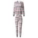 JANDELChildren Clothing Christmas Family Parent-child Suit Printing Home Service Cotton Soft Two-piece Pajamas, 3XL mom