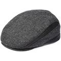 Newsboy Cap for Men, Black Flat Cap, Ivy Hat, Mens Caps, Gatsby Hat