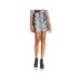 French Connection Womens Elias Faux Leather Snake Print Mini Skirt