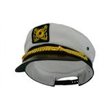 Adjustable Yacht Cap White Captain Costume Accessory Hat Child Sea Skipper