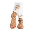 Avamo Womens Summer Boho Flip Flops Sandal Cross T Strap Thong Flat Casual Shoes Size 4.5-11.5