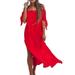 UKAP Women Summer Kaftan Casual Maxi Dress For Women Paisley Flowing Party Sundress Holiday Long Sundress Evening Cocktail Party Dress