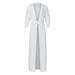 Outtop Men'S Home Autumn and Winter Lengthened Hooded Bathrobe Long Sleeves Robe