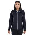 The Ash City - North End Ladies' Endeavor Interactive Performance Fleece Jacket - BLK/ GR/ GR 703 - XS