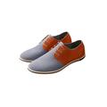 Wazshop Men's Suede Dress Shoes Casual Lace Up Oxfords Shoes