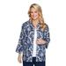 Alfred Dunner Womens Plus-Size Casual Medallion Print Two-For-One Lightweight Shirt