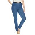 Jessica London Women's Plus Size Petite Straight Leg Stretch Denim Jeggings Jeans Legging