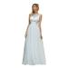 Ever-Pretty Women's Round Neck Floral Lace Appliques Wedding Party Dress 00748 Cream US10