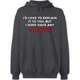 Unisex Crewneck Sweatshirt, I Don't Have Any Crayons, Slim Fit, Long Sleeve Sweater - Charcoal 2X-Large