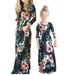 Colisha Summer Floral Dress for Women Girls Boho Beach Crewneck Empire Waist Printed Dress Maxi Sundress