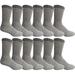 SOCKS'NBULK Wholesale Bulk Merino Wool Thermal Boot Socks, Mens Womans Kids (Mens / Assorted, 4) (Mens / Gray)
