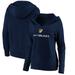 LA Galaxy Fanatics Branded Women's Shielded Logo Pullover Hoodie - Navy