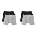 Men's Boxer Briefs - Micro-Mesh Fabric 4-Pack Cotton/Polyester/Spandex Size 2XL(44-46)