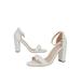 Snug Womens High Heel Sandals Party Club Block Heel Platform Ankle Strap Casual Shoes