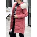 Junior Snap Button Long Sleeve Classy Warm Padded Jacket