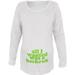 All I Wanted Back Rub Funny White Maternity Soft Long Sleeve T-Shirt - Large