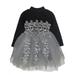 Chinatera Autumn Knit Sweater Dress Long Sleeve Cotton Korean Princess Wear (5-6Y)