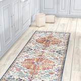 Blue/Orange 31 x 0.26 in Area Rug - Mistana™ Hillsby Oriental Area Rug Polypropylene | 31 W x 0.26 D in | Wayfair MTNA3186 42387758