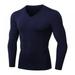 Men's Compression Top Sports Shirt Long Sleeve Shirt Base Layer Fitness Under Skin T-Shirt S-2XL