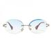 Outdoor Cycling Sunglasses Women Fashion Sunglasses Small Frame Clear Lens Sunglasses Hexagon Metal Frame