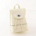 New Fashion Women Backpack Candy Color PU Leather Lock Drawstring Closure School Bag