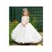 Triumph Dress Little Girls Pink Crystal Adorned Anastasia Flower Girl Dress