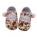 Saient Baby Prewalker Classic Princess Flower Shoes Floral Newborn Soft Soled Anti-slip Shoes Footwear