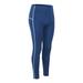 JANDEL Ladies Plus Velvet Sports Trousers Running Yoga Fitness Pants High Waist Stretch Leggings, Blue XL