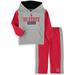 NC State Wolfpack Colosseum Toddler Back To School Fleece Hoodie And Pant Set - Heathered Gray/Red