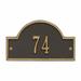 Whitehall Products 1-Line Wall Address Plaque Metal | 4.75 H x 8 W x 0.5 D in | Wayfair 1007OG